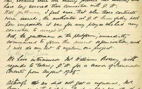 Photocopy of Thomas Busby's Speech