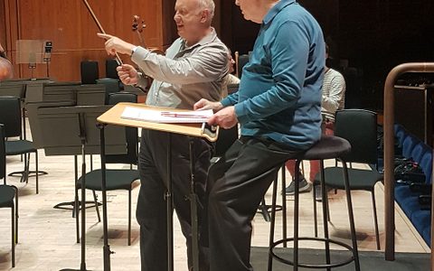 Nigel with Bernard Haitink