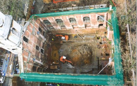 LSO St Luke's under-going restoration work prior to reopening in 2003