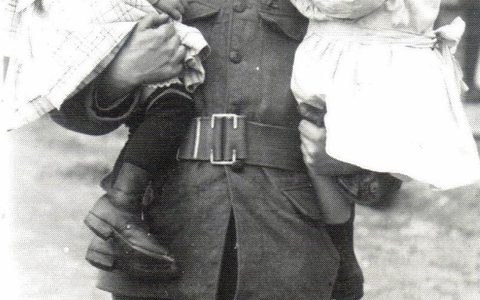 Trumpeter Sydney Moxon, pictured France 1915