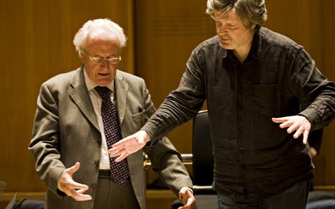 Sir Colin Davis and Sir James MacMillan in 2008