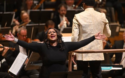 Lurine Cato singing at the 2023 Gospel Explosion Concert