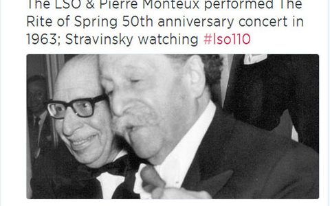 A screenshot of an LSO tweet celebrating our 110th anniversary