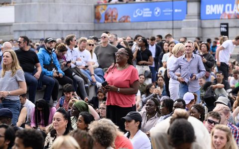 Members of the BMW Classics audience stood up applauding.