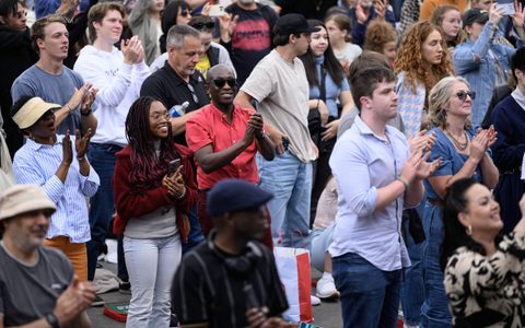 Members of the BMW Classics audience stood up applauding.